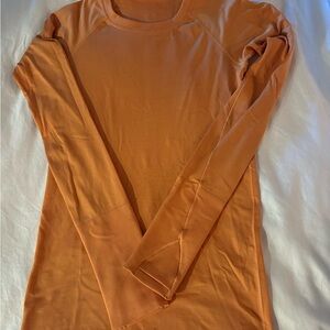 lululemon athletica Vibrant Orange Long Sleeve Tee